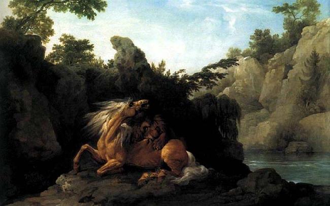 George Stubbs Lion Devouring a Horse